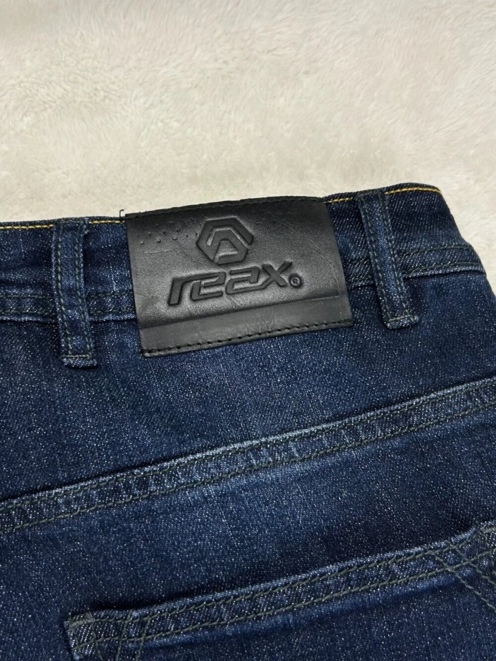 REAX 610 Riding Jeans Mens 30x32 Denim Aramid Lined Motorcycle Knee Pads - Picture 6 of 16